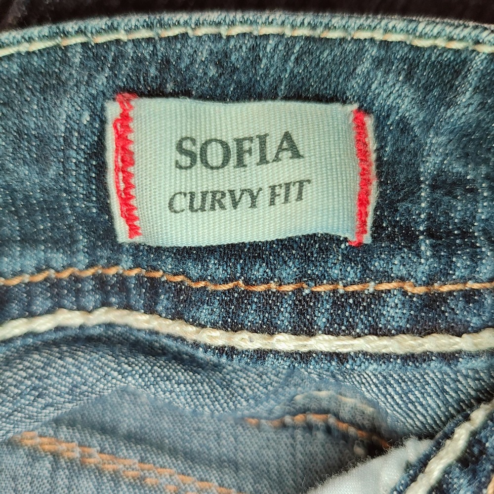 US Polo Assn Jeans Women's 5/6 Skinny Dark Wash Low Rise Flap Pocket - Picture 6 of 12